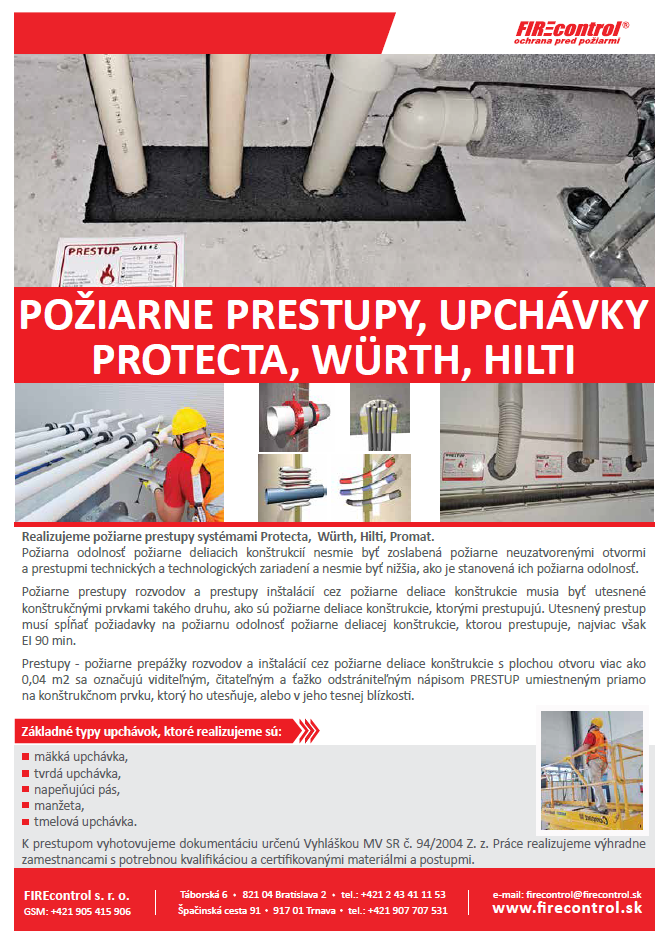 reklamný prospekt FIREcontrol