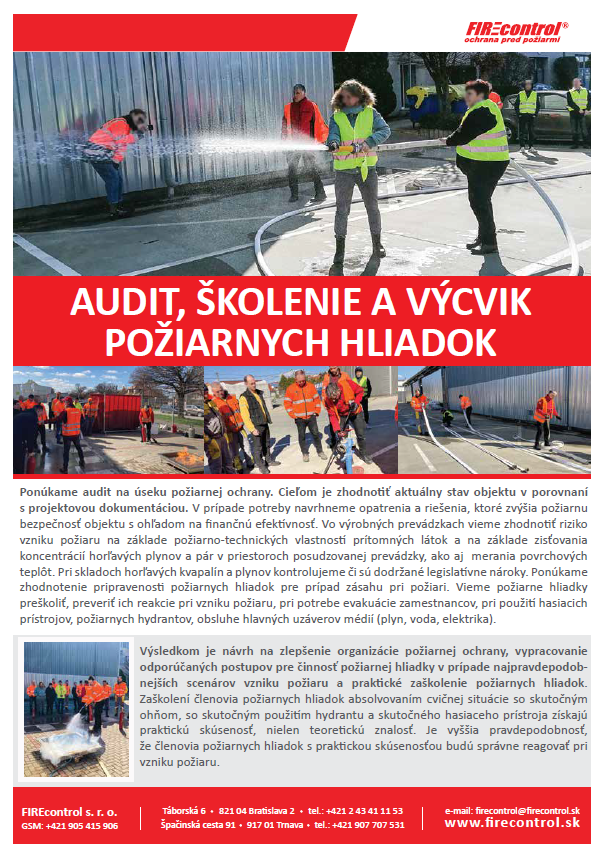 Školenie, výcvik požiarnych hliadok